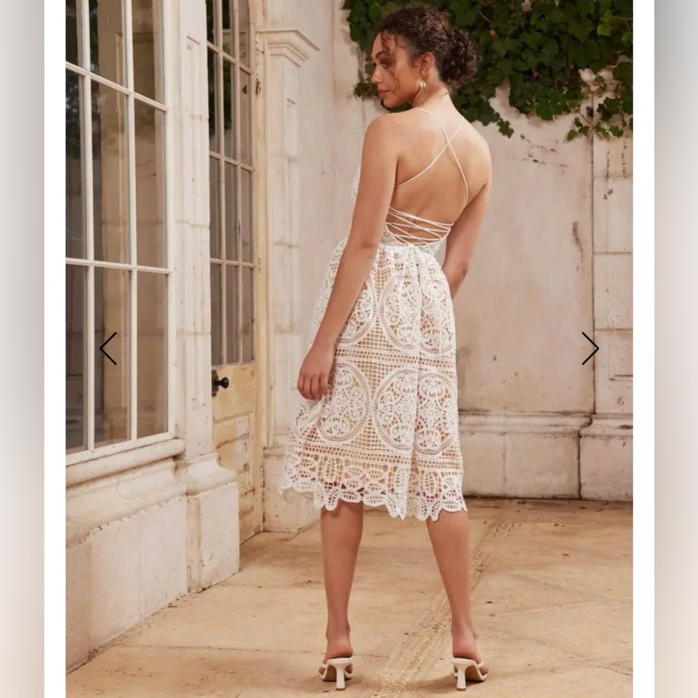 Two Sisters Kate Lace Open Back Dress H2